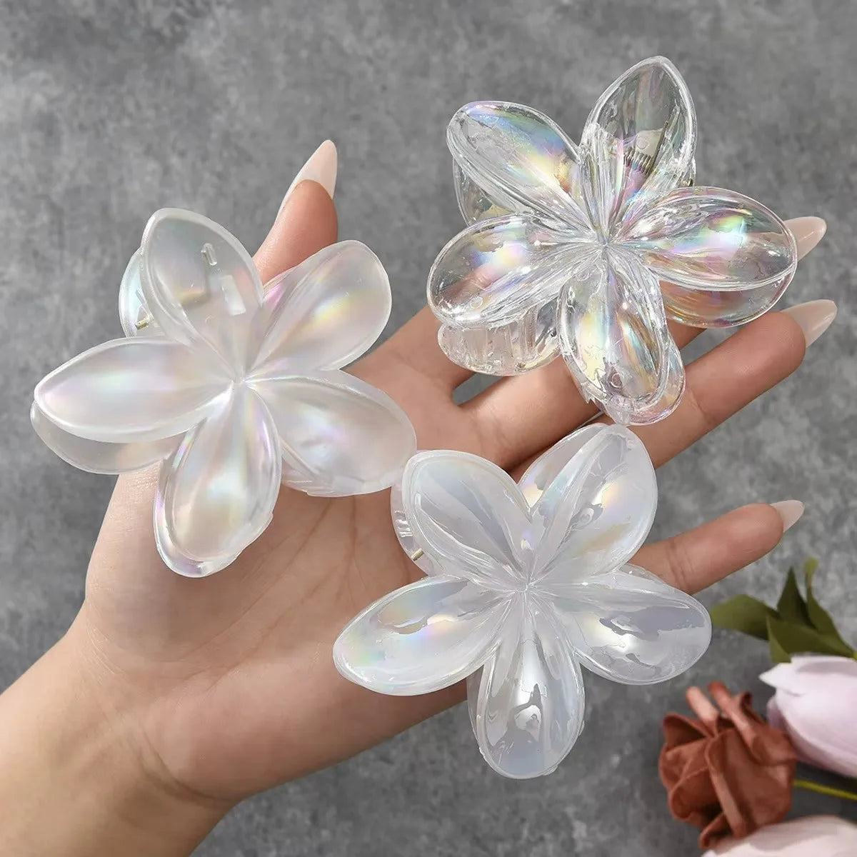 12pcs Flower Claw Clips Set