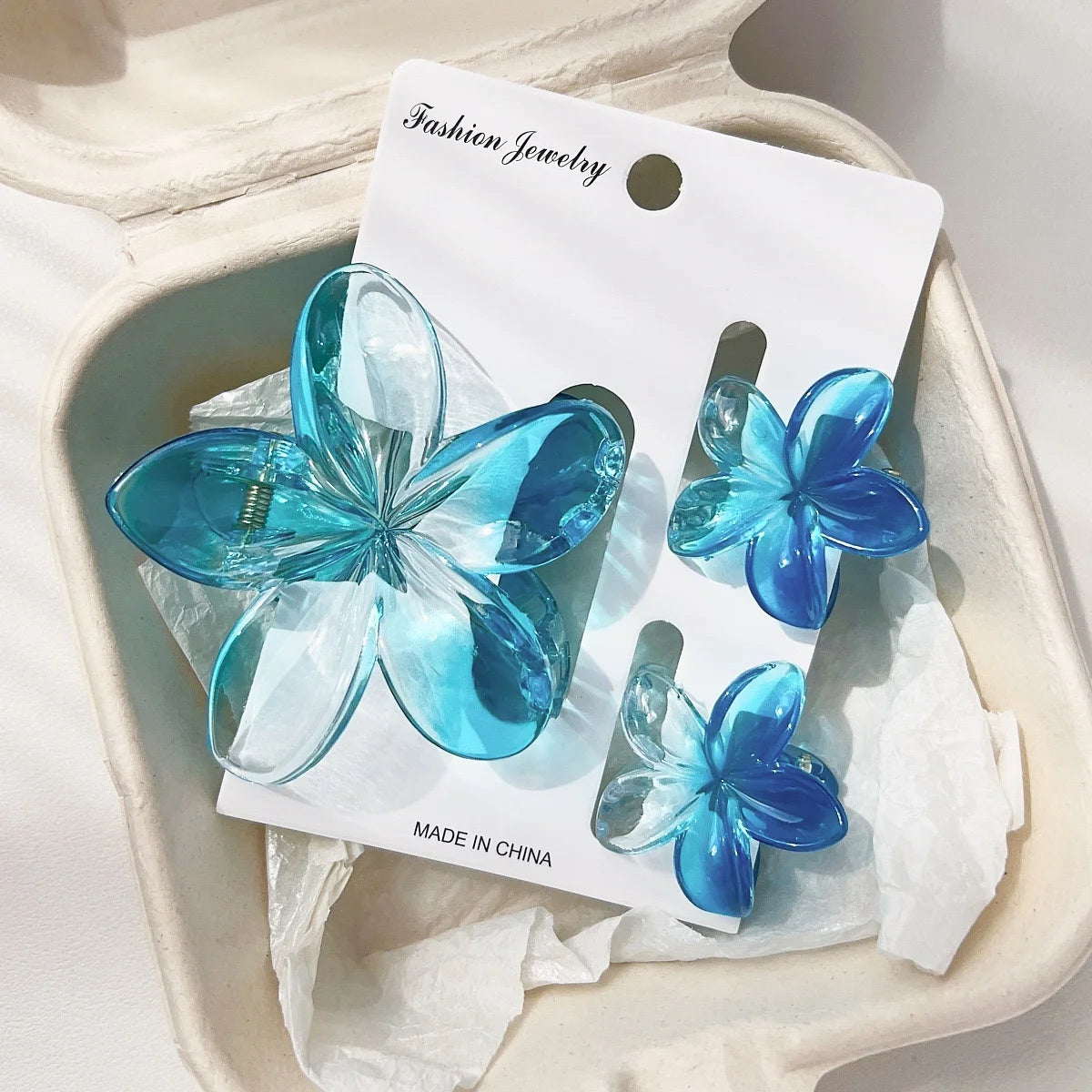 12pcs Flower Claw Clips Set