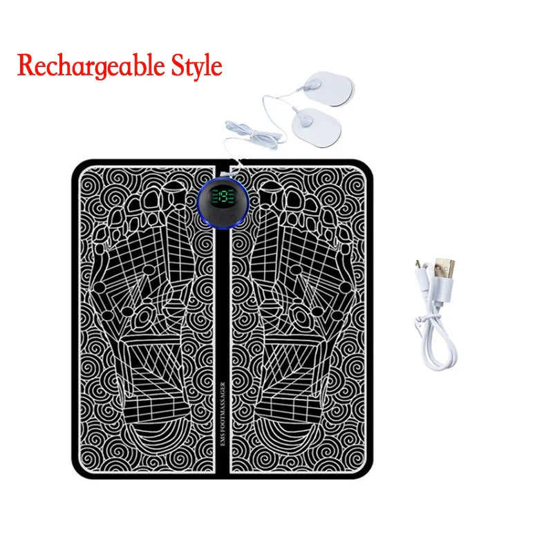 Remote EMS Foot Massager Pad Portable