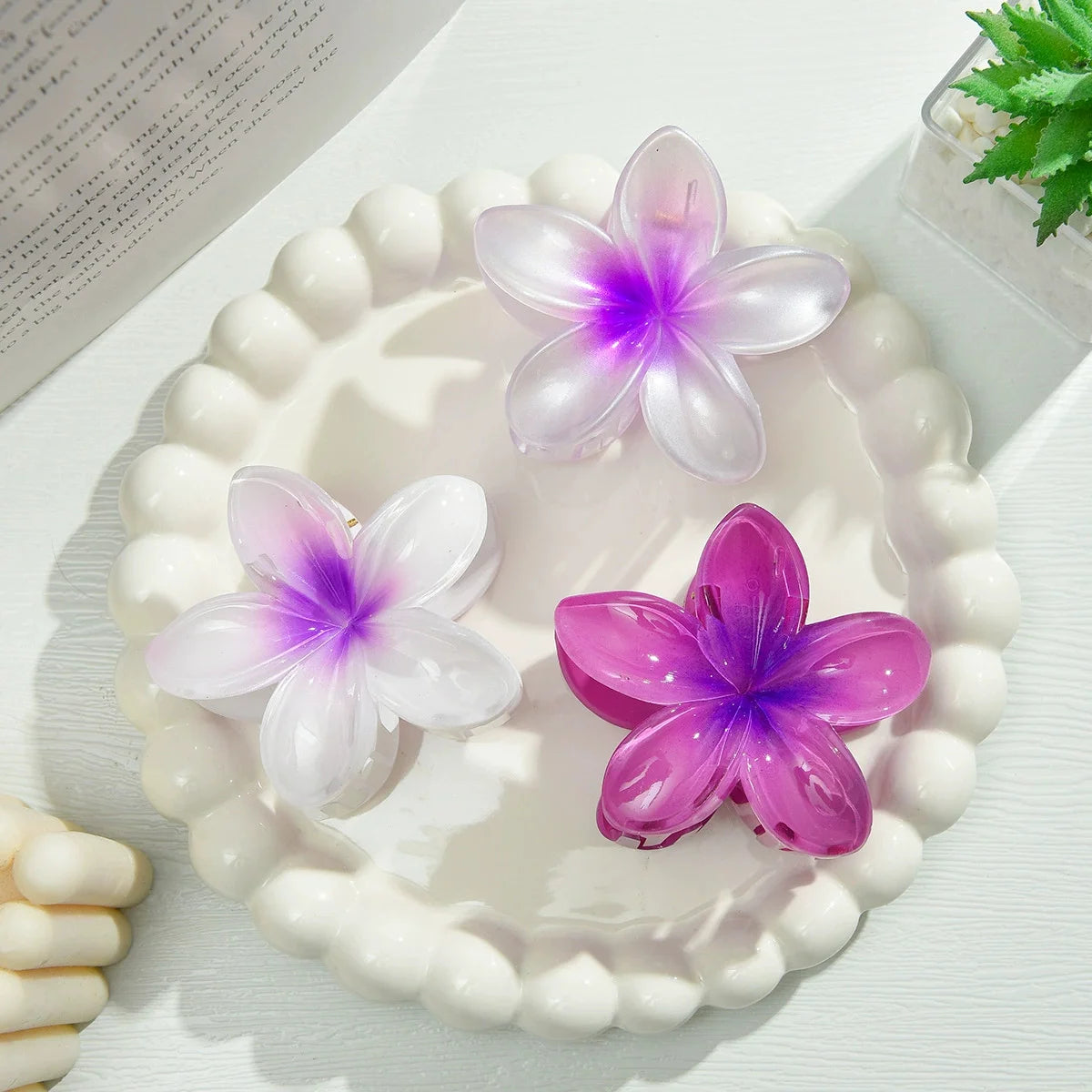 12pcs Flower Claw Clips Set