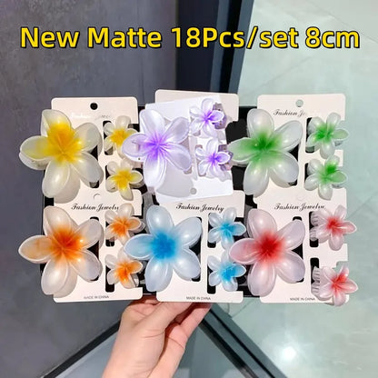 12pcs Flower Claw Clips Set