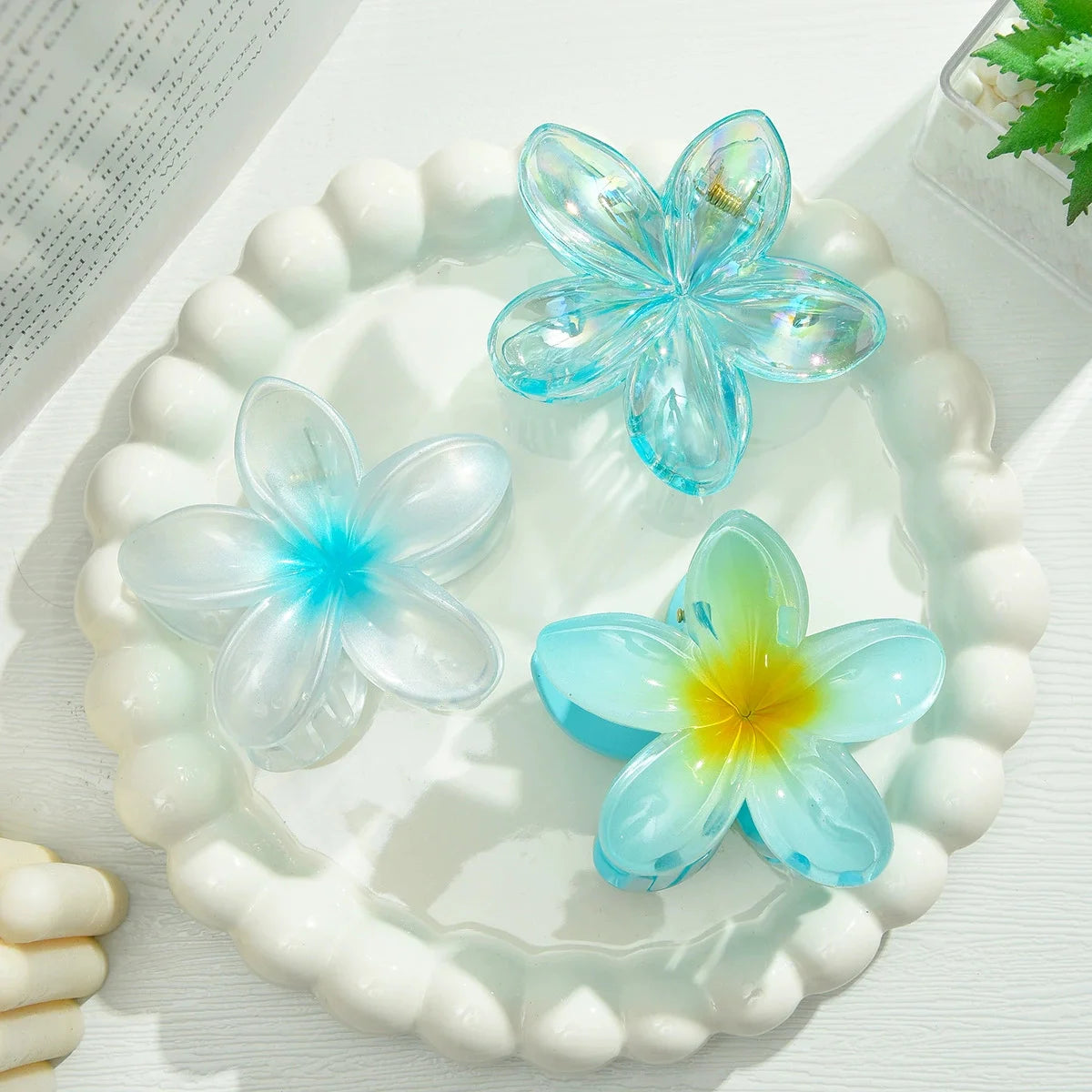 12pcs Flower Claw Clips Set