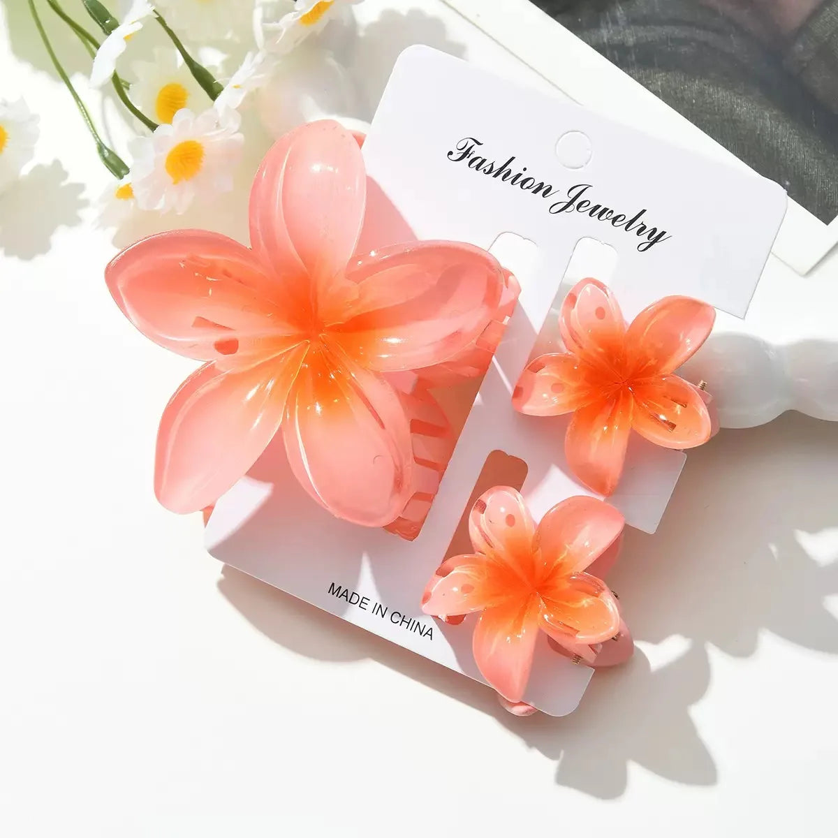 12pcs Flower Claw Clips Set