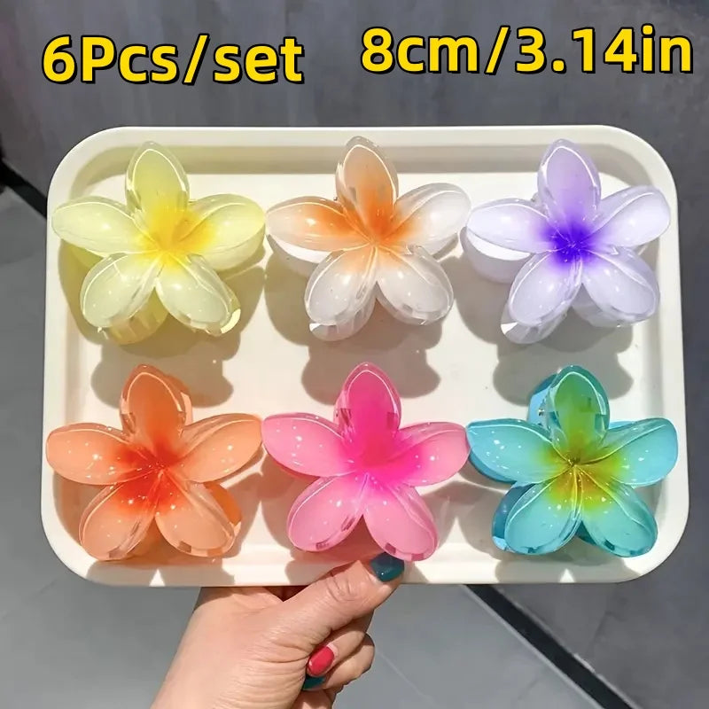 12pcs Flower Claw Clips Set