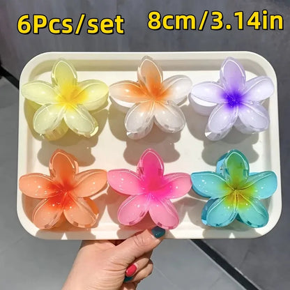 12pcs Flower Claw Clips Set