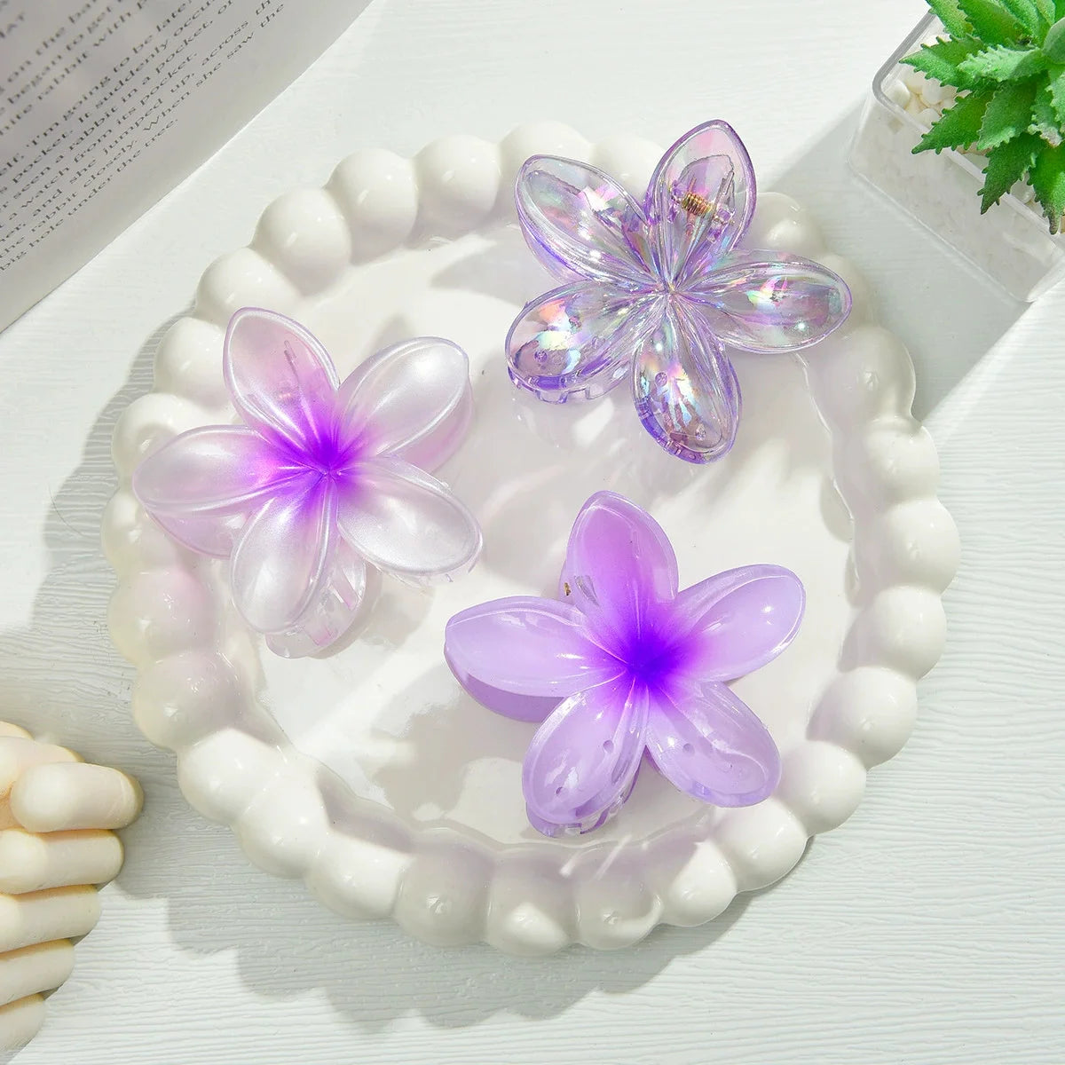 12pcs Flower Claw Clips Set