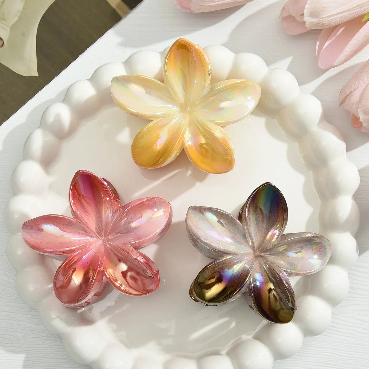 12pcs Flower Claw Clips Set
