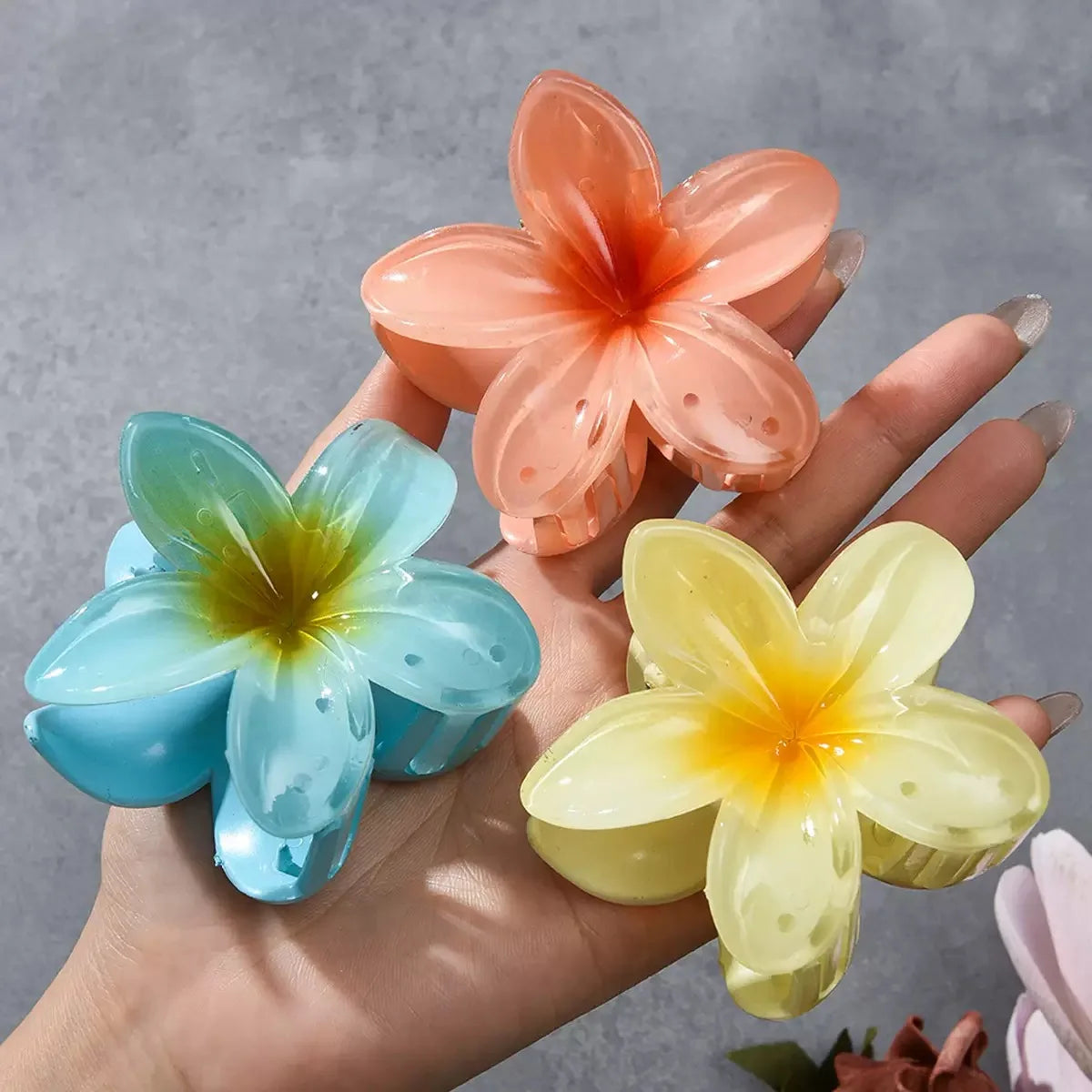 12pcs Flower Claw Clips Set