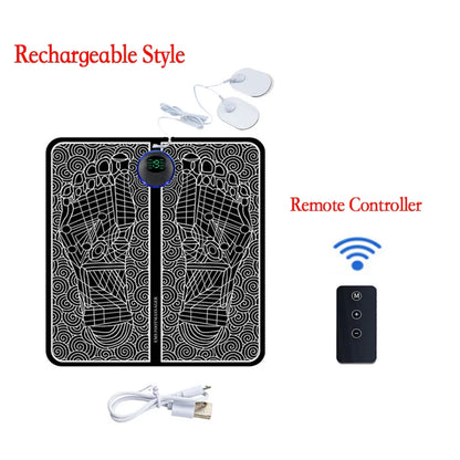 Remote EMS Foot Massager Pad Portable