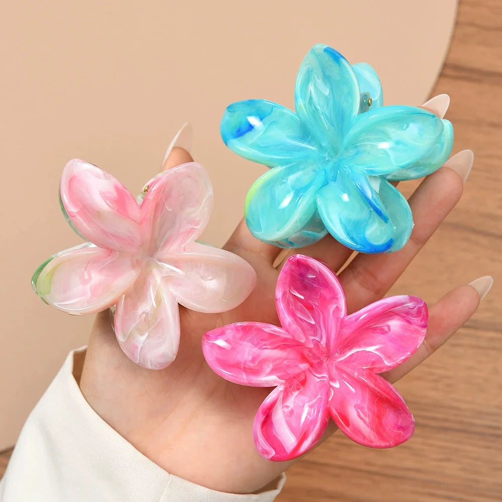 12pcs Flower Claw Clips Set
