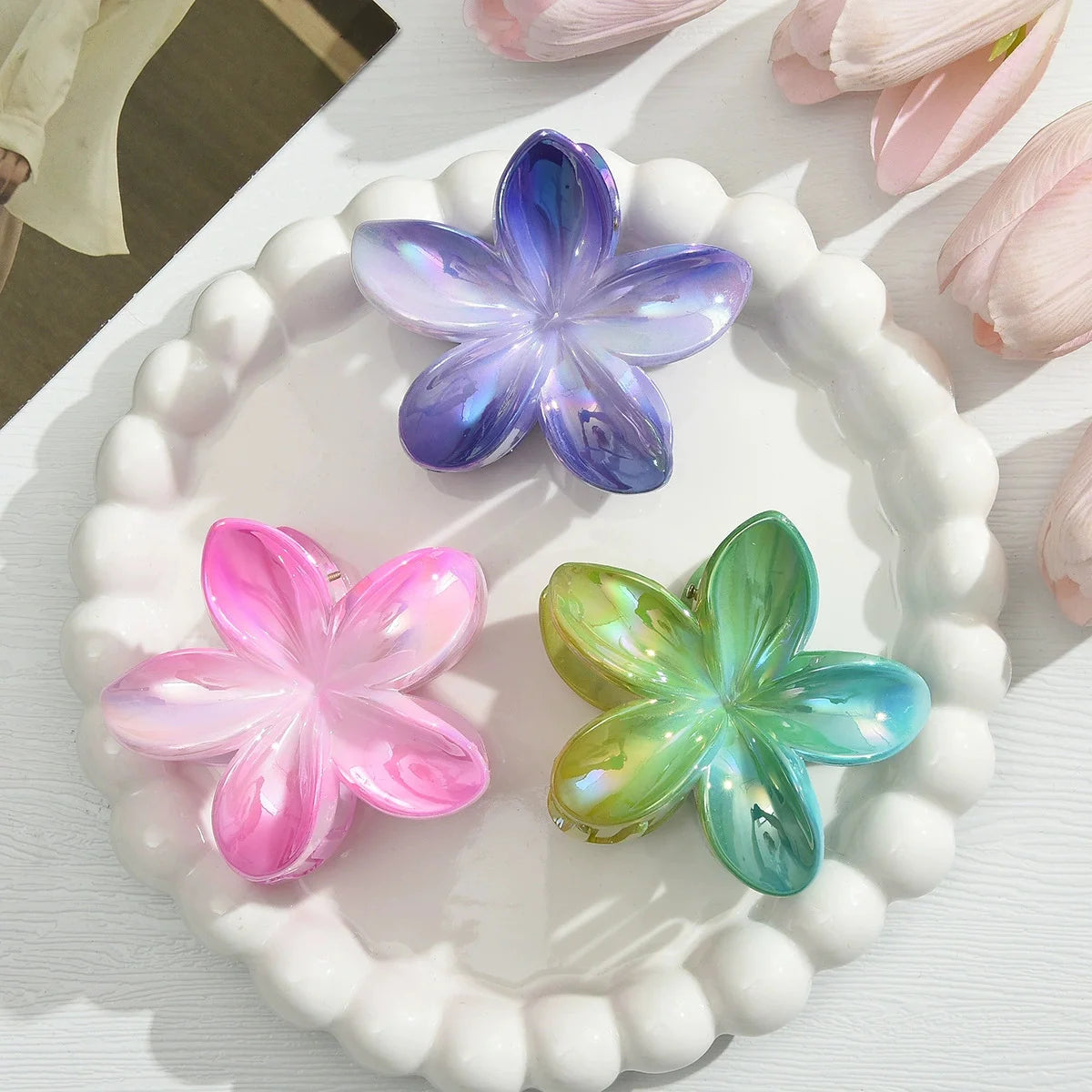 12pcs Flower Claw Clips Set